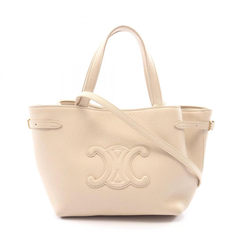 Celine Mini Cabas Anais Cuir Triomphe 2-Way Tote Bag Handbag Leather Women's ...